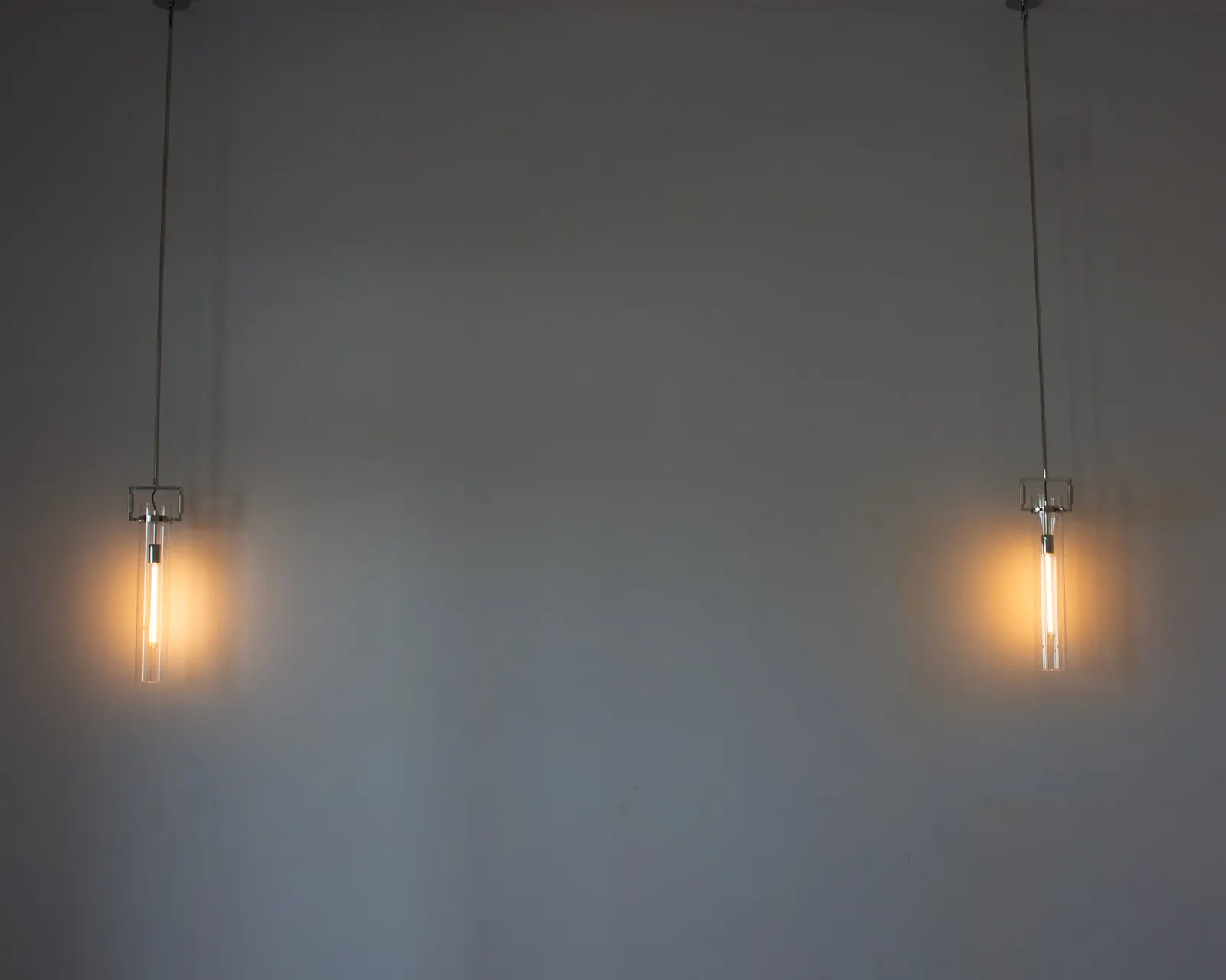 Linear interior lighting run in a modern home